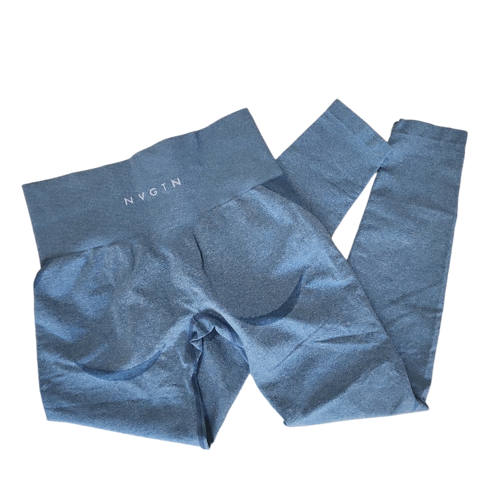 NVGTN Contour Seamless Leggings Blue - Picture 2 of 2